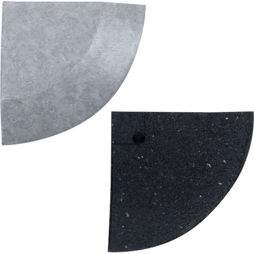 Stūra elements Luxteko vafeļu grīdas paklājiem 2 cm, 1 gab. - Marmors