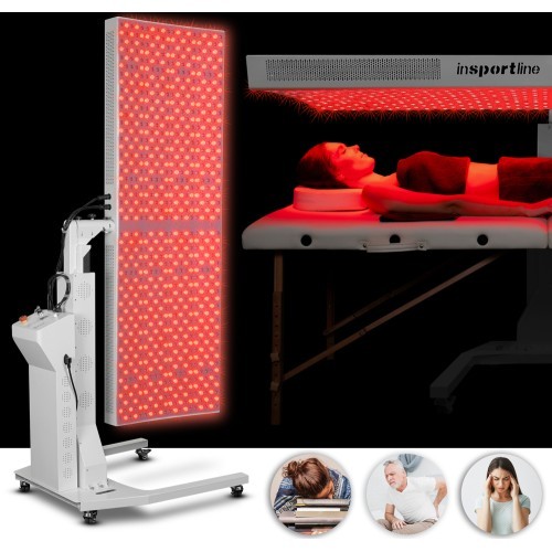 Red LED Light Therapy Panel inSPORTline Supetar - White
