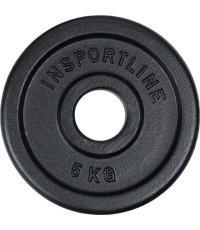 Čuguna olimpiskais svara disks inSPORTline Castblack OL, 5 kg
