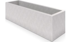 White Concrete Planter Inter-Play Deco 04