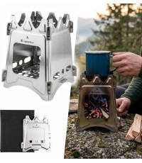 Folding Wood-Burning Camping Stove inSPORTline Stefol