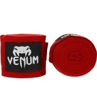Боксёрские бинты Venum Kontact Original, 4 м, красные
