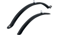 Dubļusargu komplekts FORCE Sport 24-28" (plastmasa, melni)