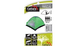 3-Person Tent Cattara Triglav 200x200x130 cm