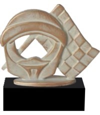 Statuette BEL476 Auto-Moto Sport - 12,5cm - Bronza