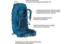 Highlander Ben Nevis Men 65L backpack - Blue (atlantis)
