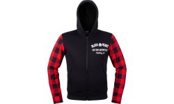 Motorcycle Hoodie W-TEC Black Heart Ramforge - Black/Red