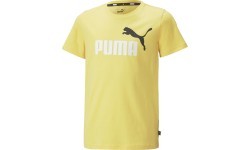 Puma Ess+ 2 Col Logo Tee Junior Yellow 586985 45