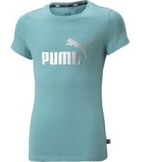 Puma Ess+ Logo bērnu T-krekls, zaļš 846953 61