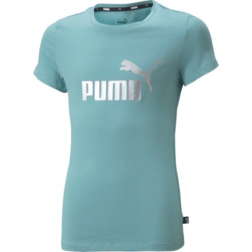 Футболка детская Puma Ess+ Logo Tee зелёная 846953 61