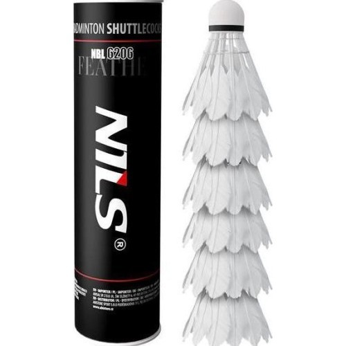 NBL6206 SHUTTLECOCKS FEATHERS 6 PCS. NILS