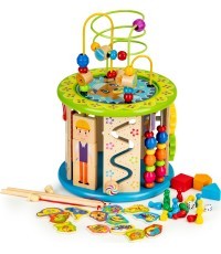 Wooden educational cube EcoToys
