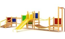 Wooden Kids Playground Model 0400F/1