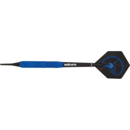 Дротики Unicorn Core Plus Rubberized Brass Blue, 3 шт.