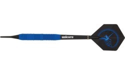 Darts Unicorn Core Plus Rubberized Brass Blue – 3-Pack