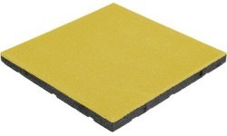 Gumijas flīze Base Standard - kvadrātveida, dzeltena