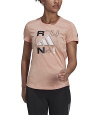 Женская блузка Adidas Run Logo W 1 Peach GV1352
