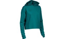 W Hooded Sweat Fleece Green L - 660