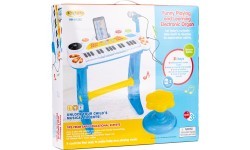 Детское пианино с микрофоном EcoToys, синее