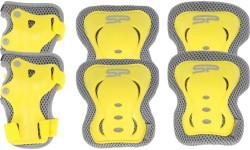 Bērnu aizsargu komplekts Spokey SHIELD (ceļiem, plaukstām, elkoņiem), dzeltens