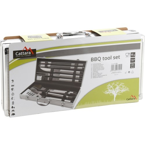 Barbecue Tools Set Cattara - 11pcs, Aluminium Case