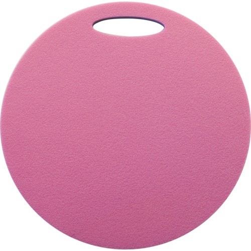 Round Sit Mat Yate, 2-layer, Diameter 35cm, Blue/Pink