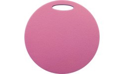 Round Sit Mat Yate, 2-layer, Diameter 35cm, Blue/Pink