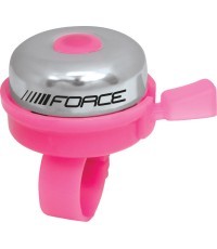 Велосипедный звонок FORCE Klasik (розовый)