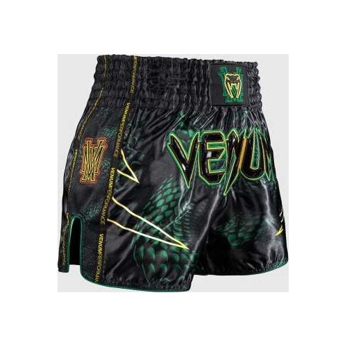 Venum Matupa Muay Thai šorti - melns/zaļš/zelts