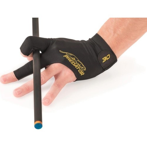 Billiard Glove, Predator Second Skin, 3-Finger, 30th anniversary, black, L&XL