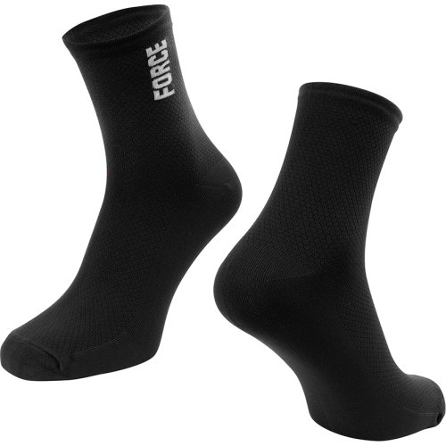 Носки FORCE Colour, размер L-XL (42-46), чёрные