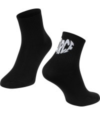 FORCE In Heart Socks, size S-M (36-41), black