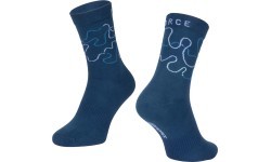FORCE Livery socks, size L-XL (42-46) (blue)