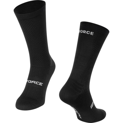 Zeķes FORCE Verdone, izmērs L-XL (43-47), melnas