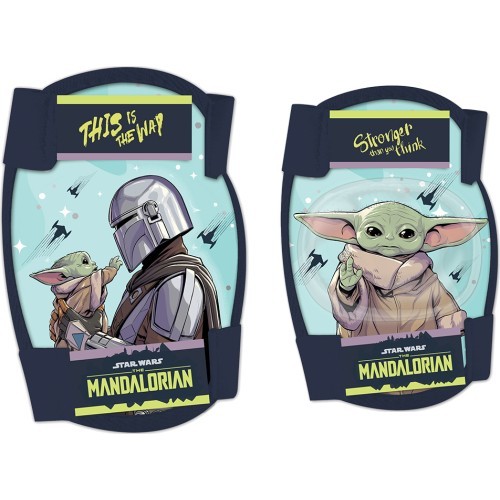 Bērnu ceļgalu un elkoņu aizsargi STAR WARS MANDALORIAN