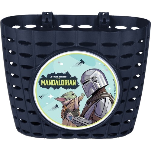 MANDALORIAN handlebar bicycle basket (dark blue)