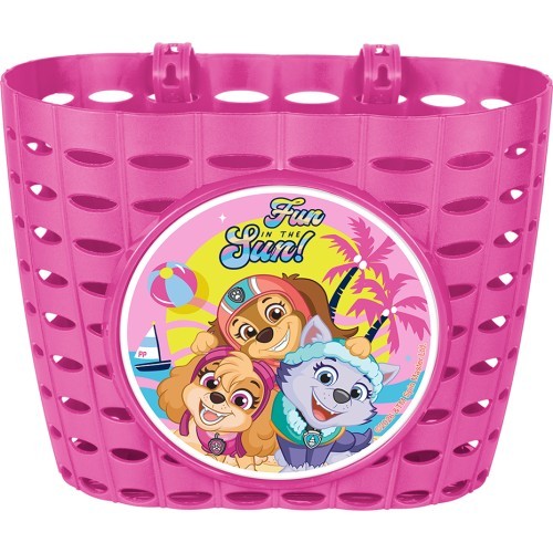 Велосипедная корзина на руль PAW PATROL GIRLS (розовая)