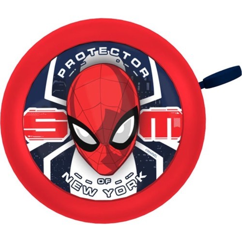 Велосипедный звонок SPIDERMAN, металлический (красный)