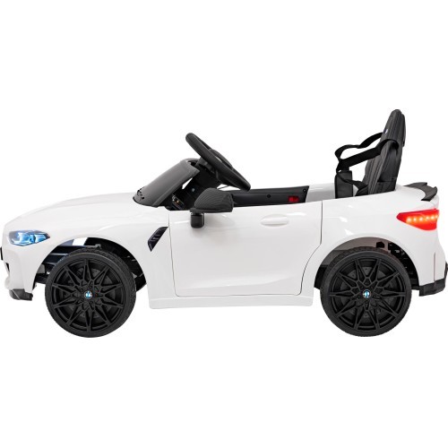 Elektromobilis BMW M4, balts