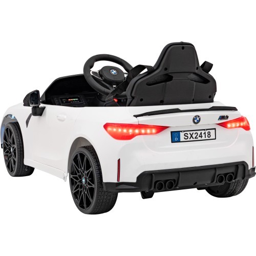 Elektromobilis BMW M4, balts