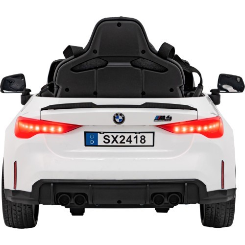 Elektromobilis BMW M4, balts