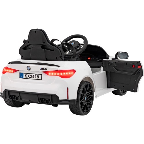 Elektromobilis BMW M4, balts