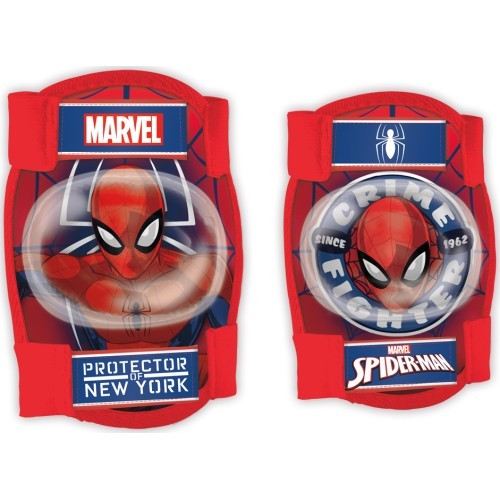 Kids' knee and elbow protective pads SPIDERMAN (red)