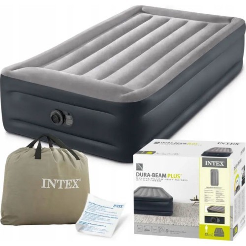 Piepūšams vienvietīgs matracis ar iebūvētu elektrisko sūkni 191x99x42 cm INTEX 64132