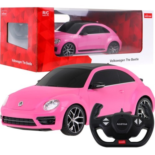 Tālvadības Volkswagen Beetle 1:14 RASTAR, rozā