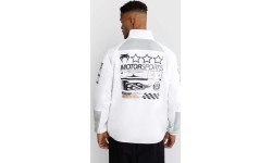 Venum Motorsport Softshell jaka, sniega balta