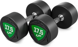 Fiksēta svara poliuretāna hanteļu komplekts 2,5–25 kg (solis 2,5 kg) 275 kg – UpForm