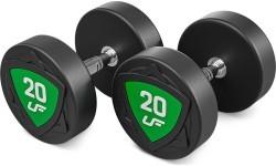 Fiksēta svara poliuretāna hanteļu komplekts 2,5–25 kg (solis 2,5 kg) 275 kg – UpForm