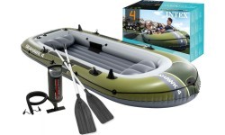 Ponton dmuchany Seahawk 4 4-osobowy pompka 2 wiosła INTEX 66334