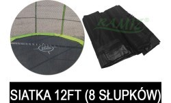Batuta tīkls 12FT – 8 sekcijas, melns